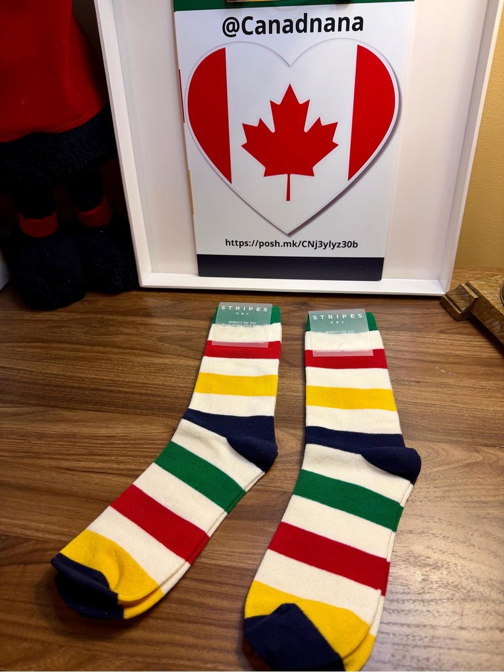 HBC Stripes Women's Classic Stripe Crew Socks-2 prs
